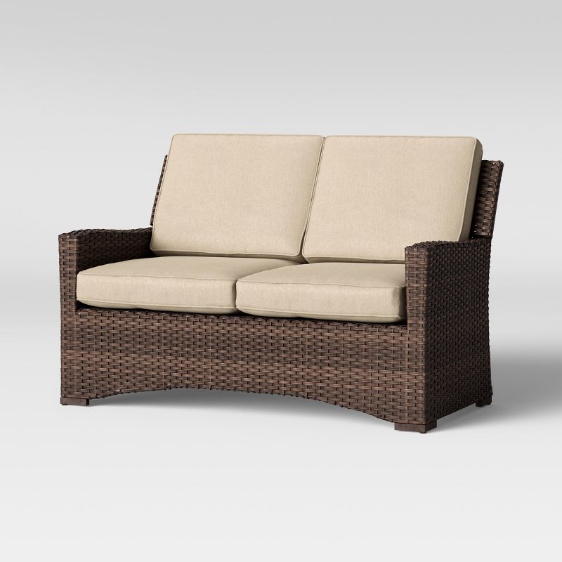 Halsted Wicker Outdoor Patio Loveseat - Threshold™, 4 of 9