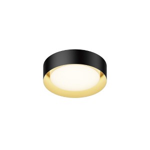ET2 Lighting Echo 1 - Light Flush Mount in  Black/Gold - 1 of 1