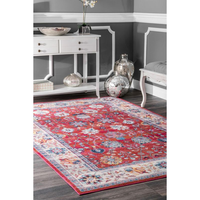 nuLOOM Classic Tinted Floral Area Rug, 3 of 7