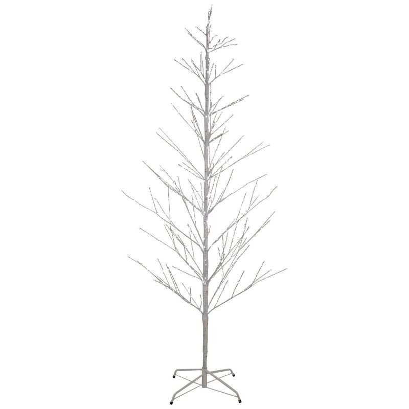 Northlight 6' LED Lighted White Birch Christmas Twig Tree - Pure White Lights, 1 of 11