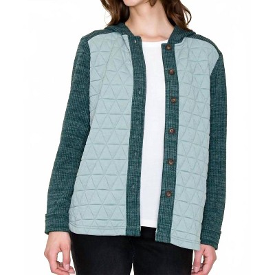 Women's Quilted Contrast Shacket - STACCATO