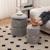 Comfortable Round Upholstered Storage Ottoman - 4 of 4