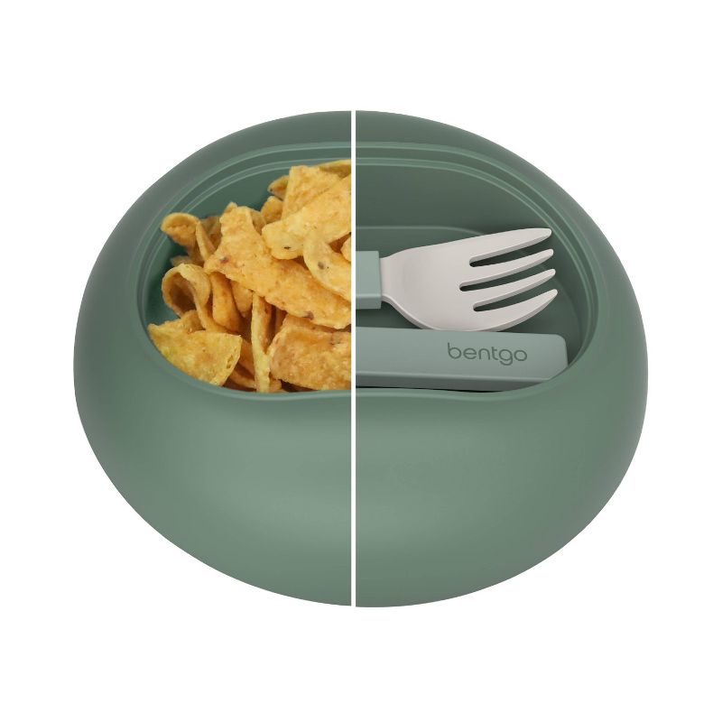 Bentgo Bowl Insulated Leakproof Bowl with Collapsible Utensils & Snack Compartment, 4 of 6