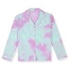 Sleep On It Girls 2-Piece Button-Front Coat Pajama Set - 3 of 3