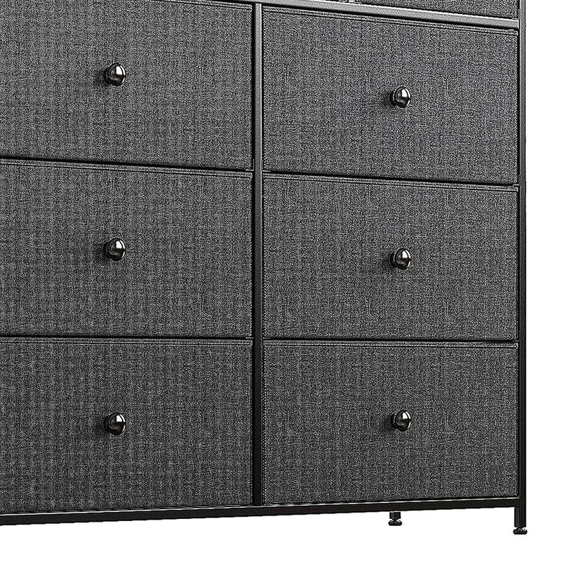 REAHOME 9 Drawer Steel Frame Bedroom Storage Organizer Chest Dresser with Waterproof Top, Adjustable Feet, and Wall Safety Attachment, 3 of 9