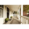 Dunbroch Modern Outdoor Wall Sconce - Black Glass, 60W, Dimmable, Wet Rated, 18.25" H - 4 of 4