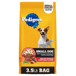 Pedigree Grilled Steak and Vegetable Flavor Small Dog Dry Dog Food - 1 of 4