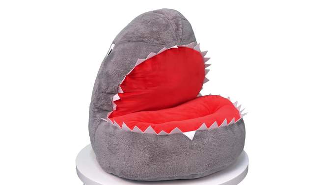 Shark Plush Character Kids&#39; Chair - Trend Lab, 2 of 6, play video