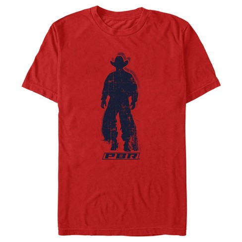 Men's Professional Bull Riders Distressed Cowboy Silhouette T-Shirt - image 1 of 4