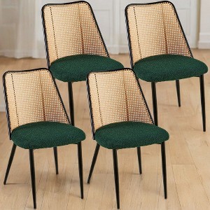 NicBex Dining Chair Set of 4 Modern Rattan Backrest Side Chair with Cushion Seats for Kitchen,Dining Room - 1 of 4