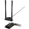 Refurbished: ASUS PCE-AXE59BT WiFi6 6E AX5400 PCI-E Adapter with 2 External Antennas and magnetized Base - Manufacturer Refurbished - 3 of 3