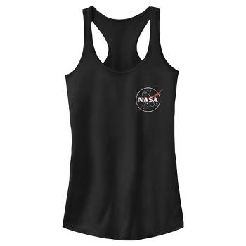 Juniors Womens NASA Sleek Logo Racerback Tank Top