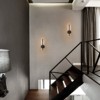 Rennnsan Drevara 13"-19"H Hardwired Linear Modern LED Dimmable Wall Sconce in Black - 4 of 4