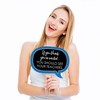 Big Dot of Happiness Funny Blue Graduation Party Photo Booth Props Kit - 10 Piece - 2 of 4
