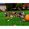 HomeRoots 36" Black Orange And Purple Welcome Halloween Solid Wood Garden Stake - 2 of 4