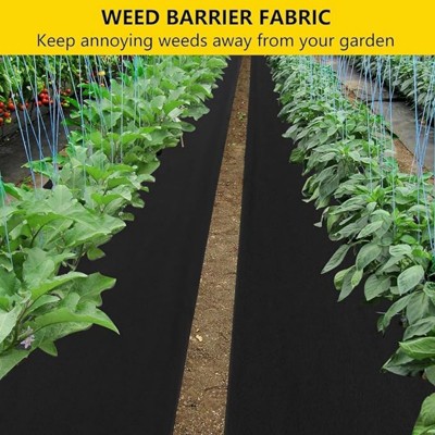 4FT x 100FT Weed Barrier Fabric – 1.8oz Premium Non-Woven Ground Cover for Gardening & Erosion Control