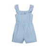 Hope & Henry Girls' Linen Ruffle Collar Pull-On Romper, Toddler - 3 of 4