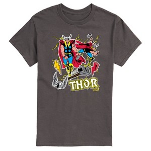 Men's - Marvel - Thor Stickers Style Short Sleeve Graphic T-Shirt - 1 of 4