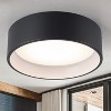 C Cattleya Modern LED 3CCT Drum Flush Mount Ceiling Light - 2 of 4