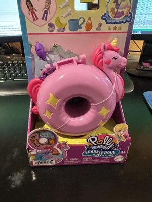 Polly Pocket Sparkle Cove Adventure Unicorn Floatie Compact Playset