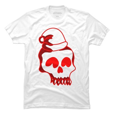 Men's Design By Humans Christmas love skull By Genthebunny T-Shirt