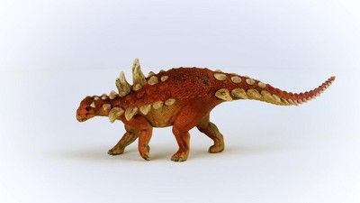 Gastonia Red and Beige Dinosaur Figurine with Spikes