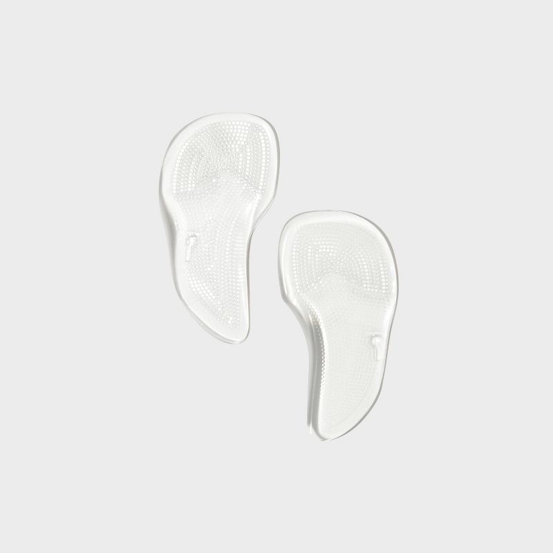 Fab Feet Women&#39;s by Foot Petals Gel 2-in-1 Ball of Foot/Arch Support Shoe Cushions Clear - 1 pair, 3 of 7