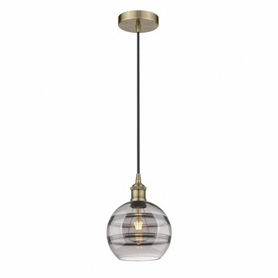 Rochester - 1 Light Cord Hung Mini Pendant In Industrial Style-9.88 Inches Tall and 8 Inches Wide