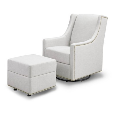 nursery glider with gliding ottoman