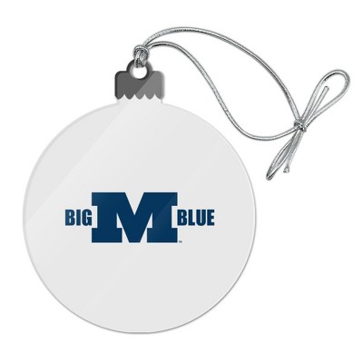 Millikin University Secondary Logo Acrylic Christmas Tree Holiday Ornament