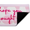 Stupell Industries Work & Wine Pink Printed Outdoor Door Floor Mat, design by Lil' Rue - 2 of 4