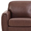 Serta Dublin Chair Brown: Faux Leather Upholstered, Tufted Back, Wood Legs - 2 of 4