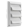 Lambro® 4-In. White Plastic Air Intake Louver Vent - 4 of 4