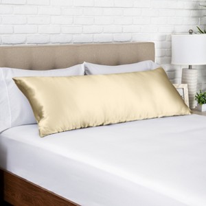 1 Pc 100% Mulberry Silk Pillowcase for Hair and Skin, 19 Momme Silk - Bare Home - 1 of 4