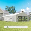 23' x 39' Heavy Duty Party Tent & Carport with Removable Sidewalls and Double Doors, Large Canopy Tent, Sun Shade Shelter, for Parties, Wedding - 3 of 4