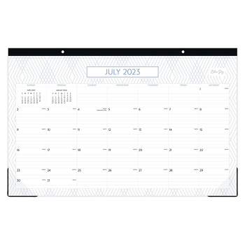 Blue Sky 2023-24 Desk Pad Calendar 17"x11" Monthly Trim Tape Warner