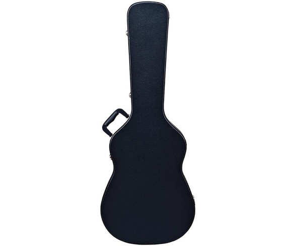 WolfPak WPDWC Hard Shell Case for Classical 4/4 Nylon String Guitars Black Black