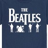 Men's - The Beatles - White Logo Band Silhouettes Short Sleeve Graphic T-Shirt - 2 of 4