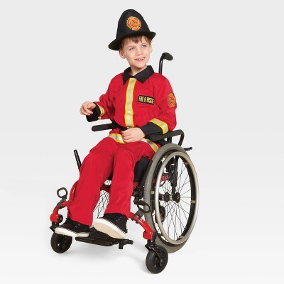 Kids' Adaptive Firefighter Halloween Costume with Hat S - Hyde & EEK! Boutique™