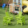 WestinTrends Malibu Kids Outdoor Adirondack Plastic Patio Chair (Set of 4) - 2 of 4
