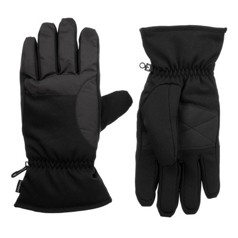 Isotoner Men's Neoprene Gloves - Black : Target