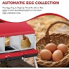 3/ 4 Hole Metal Chicken Nesting Box with Removable Roll-Out Tray Easy Egg Collection & Clean Galvanized Steel Laying Box, for Backyard Coop Orange - 2 of 4