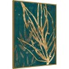 Amanti Art Burnished Jungle Leaves II by June Erica Vess Framed Canvas Wall Art - 2 of 4