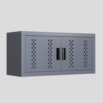 Metal Wall Storage Cabinet, Wall Mounted Garage Storage Cabinet, Metal Tool Organizer for  Kitchen Warehouse Office Bathroom