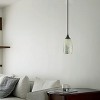 Dewdrop 4.7" Mini Glass Pendant Light, Brown White Marble Glass, Vintage Hanging Ceiling Lamp - 4 of 4