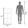 VYNXARIA Bookcase in Melamine with Three Shelves, Kids' Shelf Bookshelf,White - 4 of 4