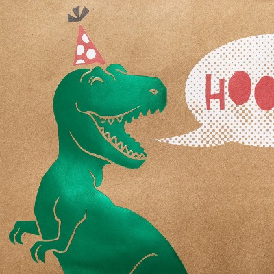 Medium Gift Bag Birthday T-Rex Hooray - Spritz&#8482;