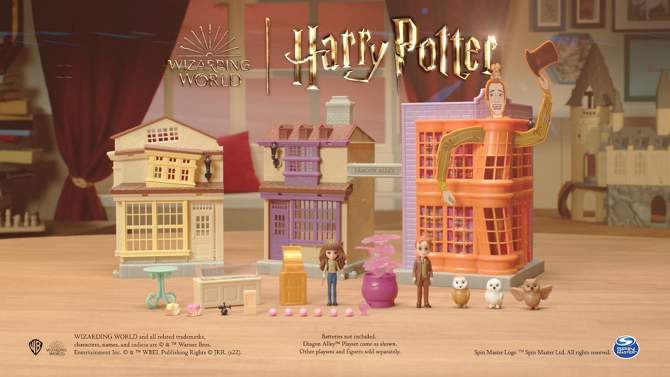 Wizarding World Harry Potter Magical Minis 3-in-1 Diagon Alley Playset, 2 of 15, play video