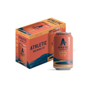 Athletic Brewing Free Wave Hazy Non-Alcoholic Beer - 12pk/12 fl oz Cans - 1 of 4