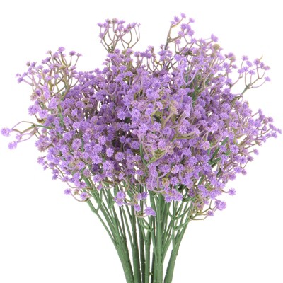 Unique Bargains Artificial Baby's Breath Faux Gypsophila Plastic Bouquets Real Touch Flowers 22.8"